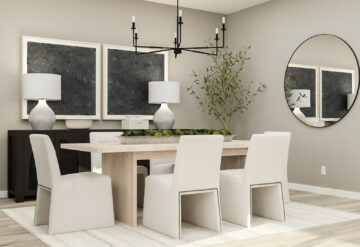 Muted Monochromatic Lennar dining room decor
